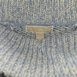MICHAEL KORS Light Blue/Gray Cowl Neck Sweater Size S